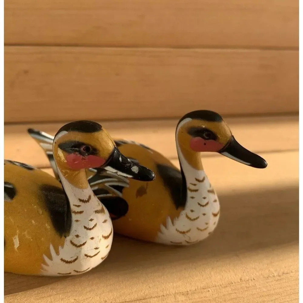 Vintage Mallard Duck Collectable Figurine Brown 3